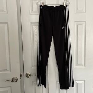Adidas track / tennis warmup black pants size XL
